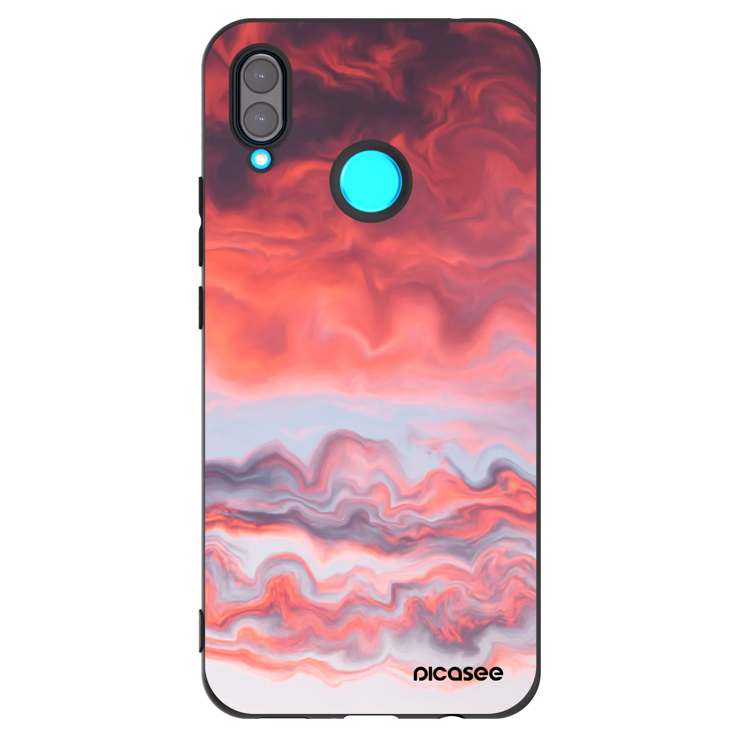 Picasee silikonový černý obal pro Huawei Nova 3i - Sunset