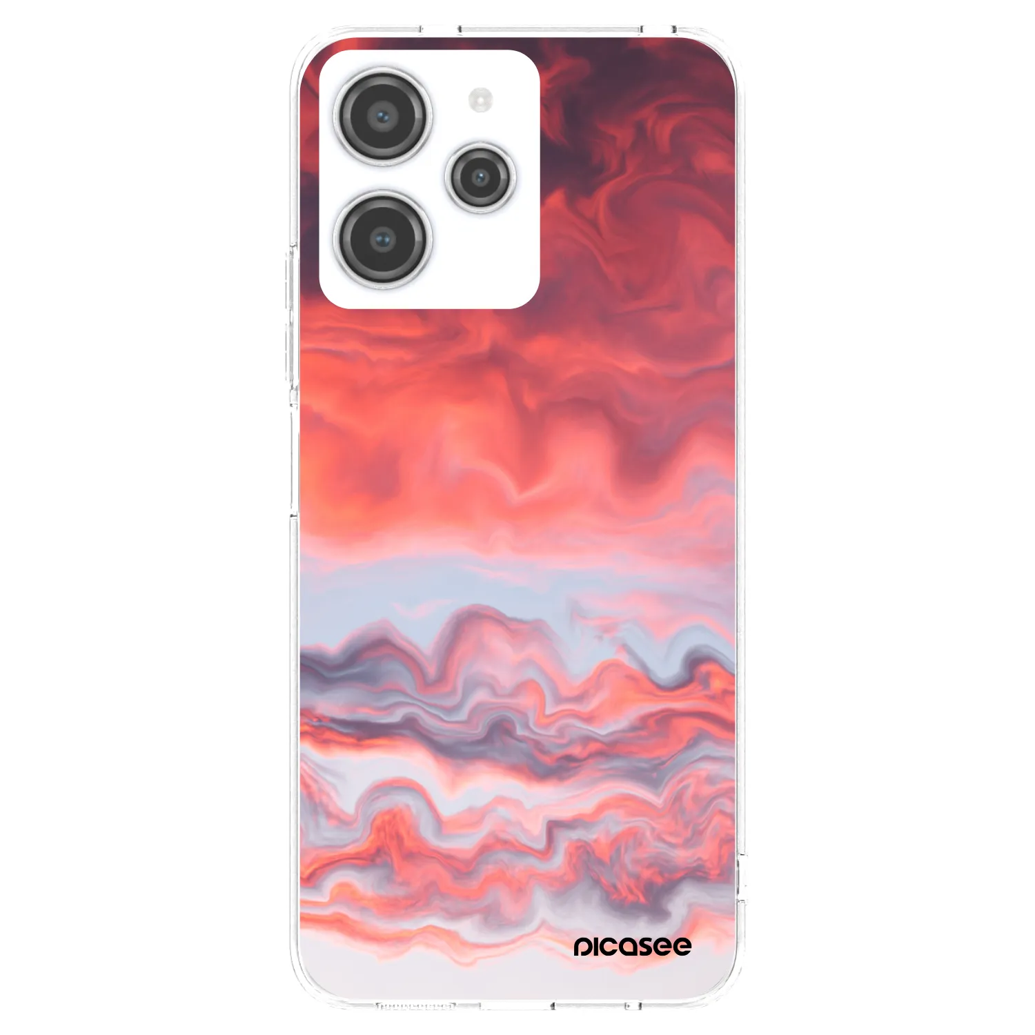 Picasee silikonový průhledný obal pro Xiaomi Redmi 12 4G - Sunset