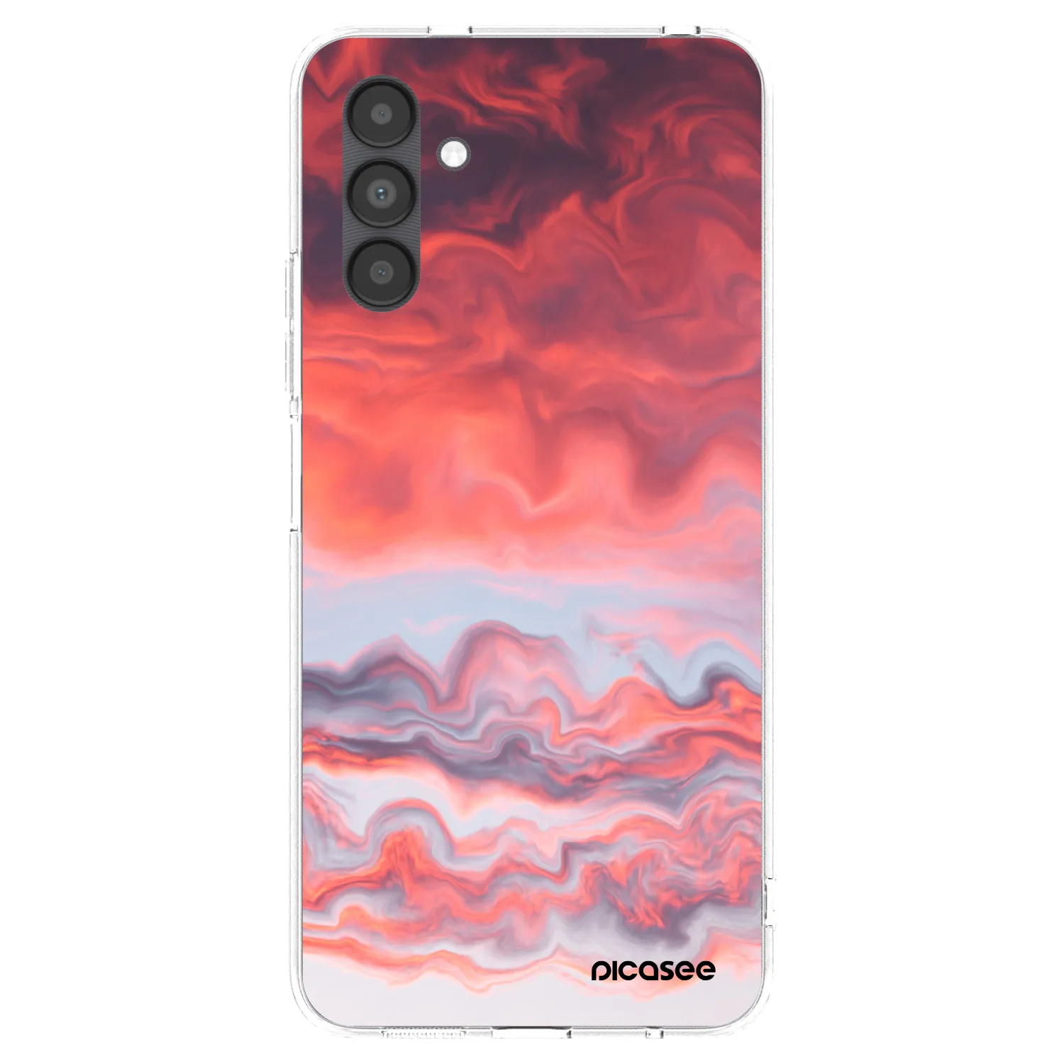 Picasee silikonový průhledný obal pro Samsung Galaxy A04s A047F - Sunset