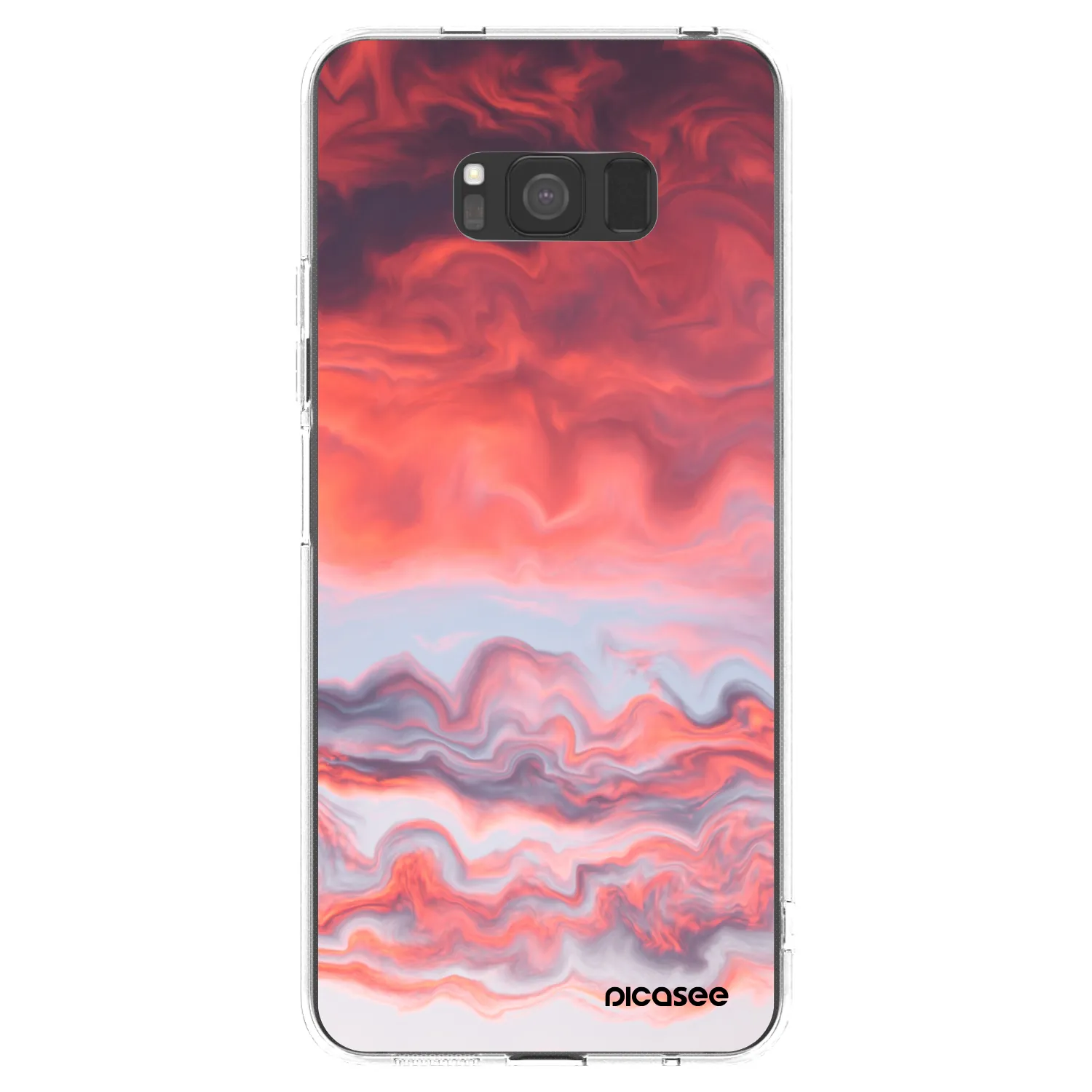 Picasee silikonový průhledný obal pro Samsung Galaxy S8 G950F - Sunset