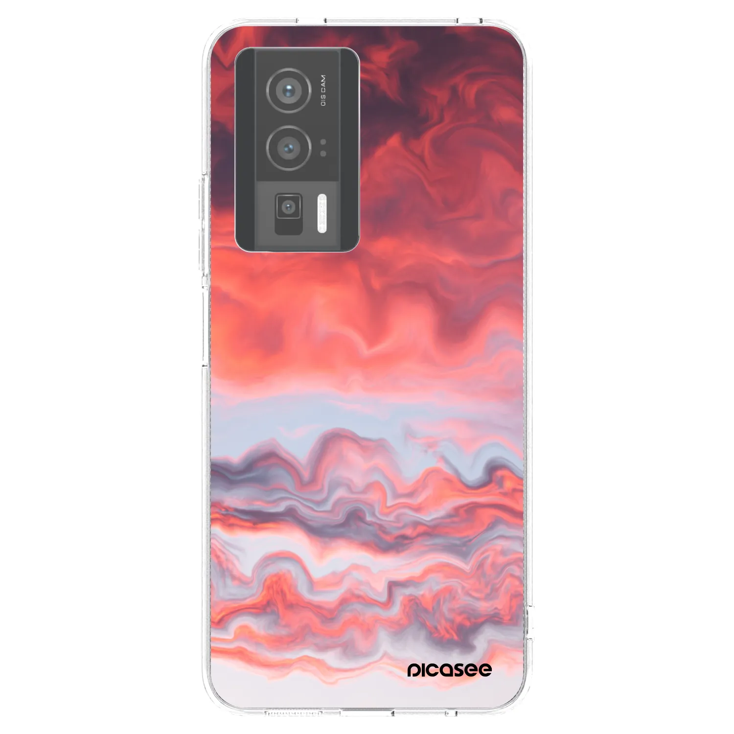 Picasee silikonový průhledný obal pro Xiaomi Poco F5 Pro 5G - Sunset