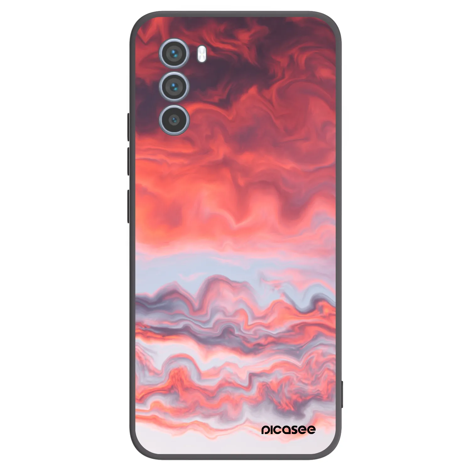 Picasee silikonový černý obal pro Motorola Moto G62 - Sunset