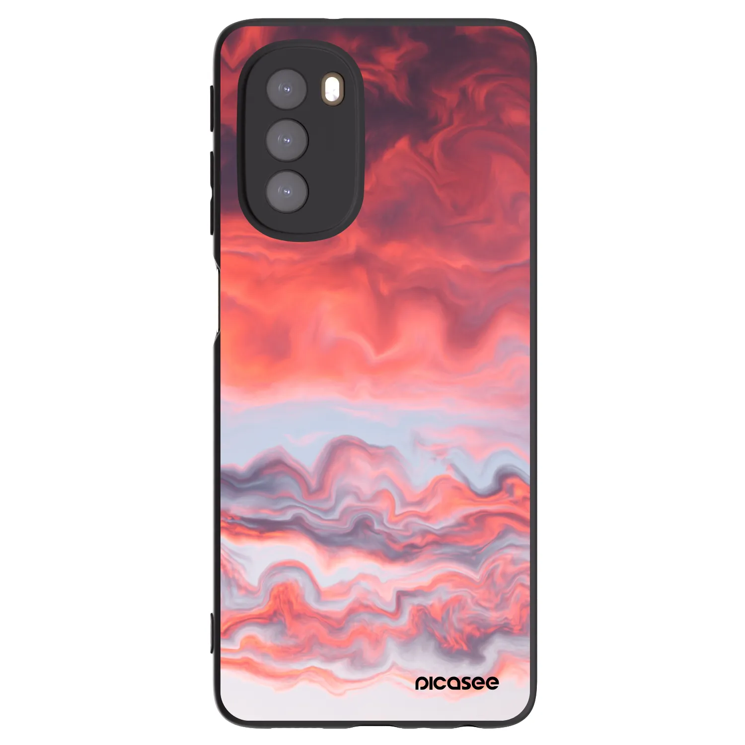 Picasee silikonový černý obal pro Motorola Moto G51 - Sunset
