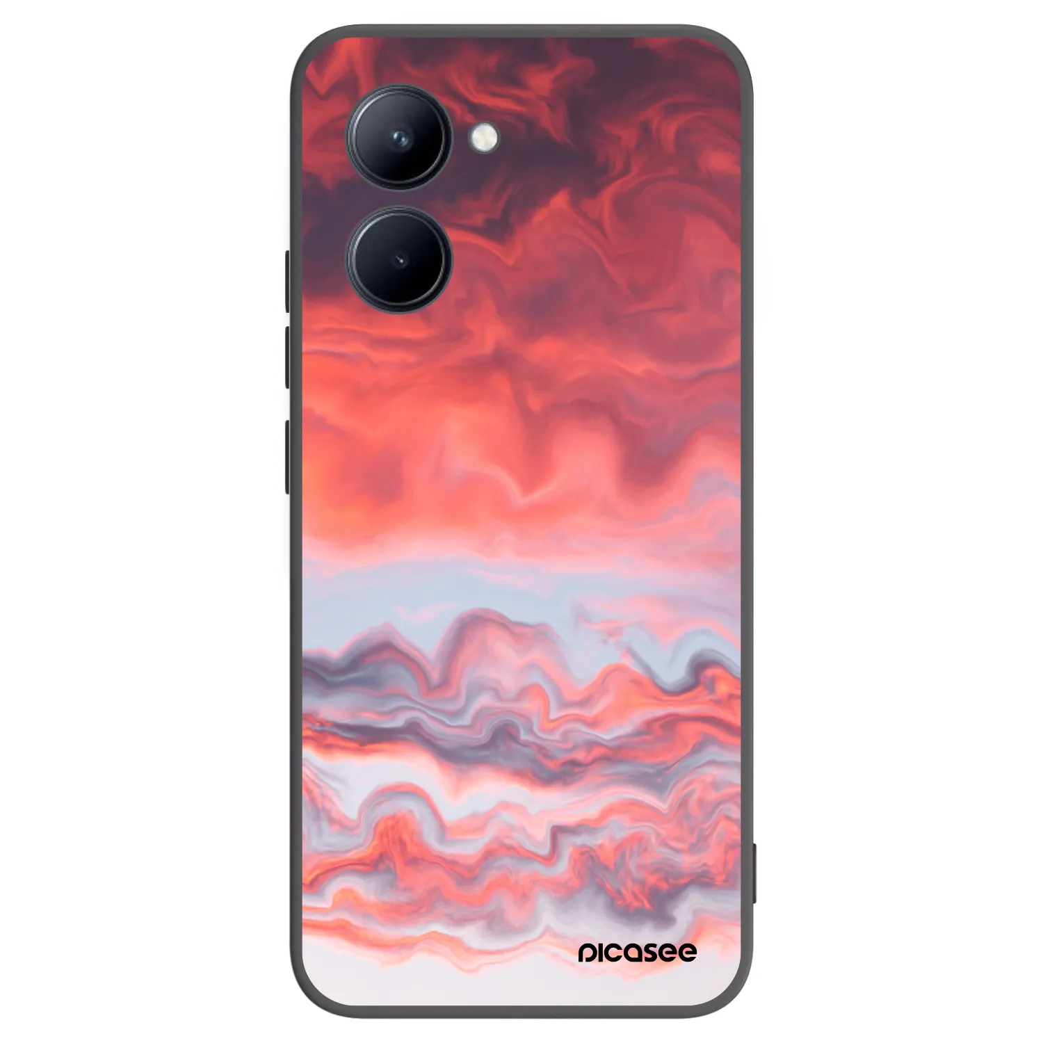 Picasee silikonový černý obal pro Realme C33 (2023) - Sunset