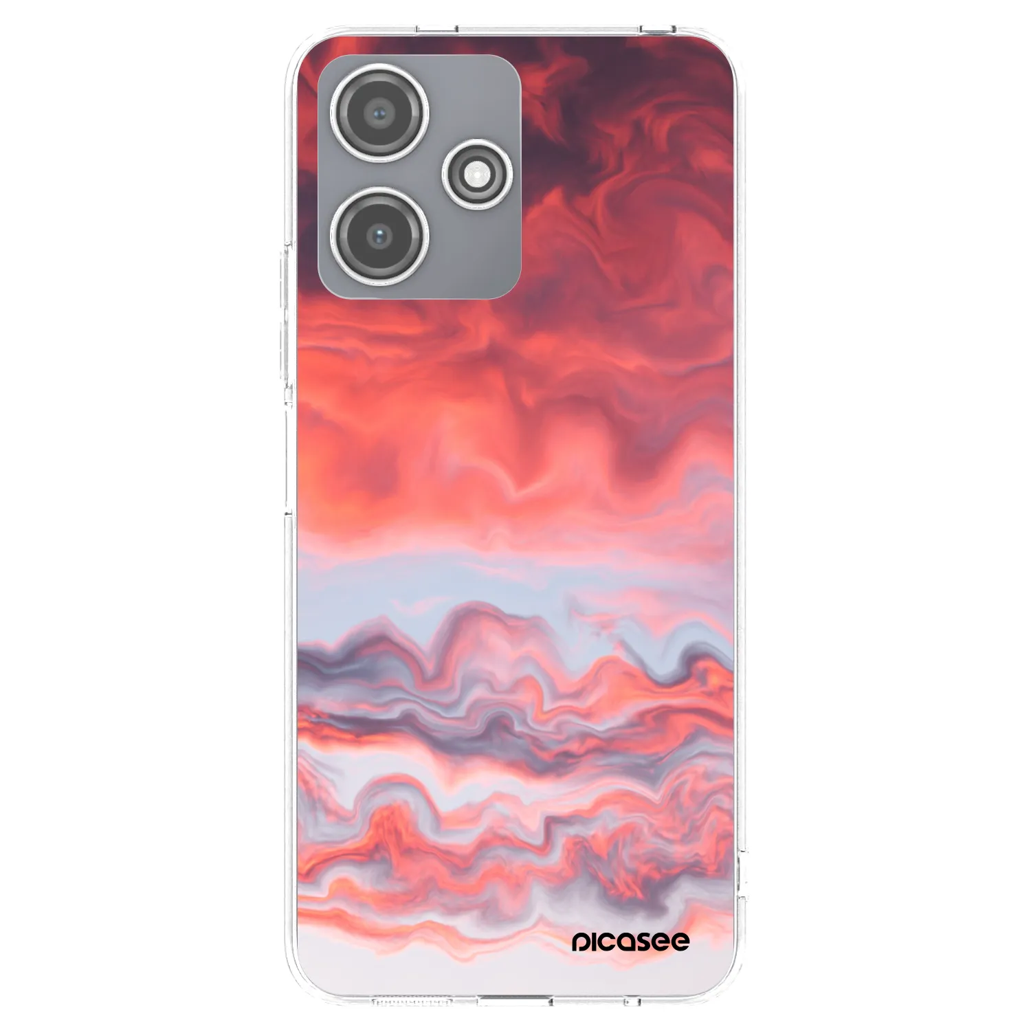 Picasee silikonový průhledný obal pro Xiaomi Redmi 12 5G - Sunset