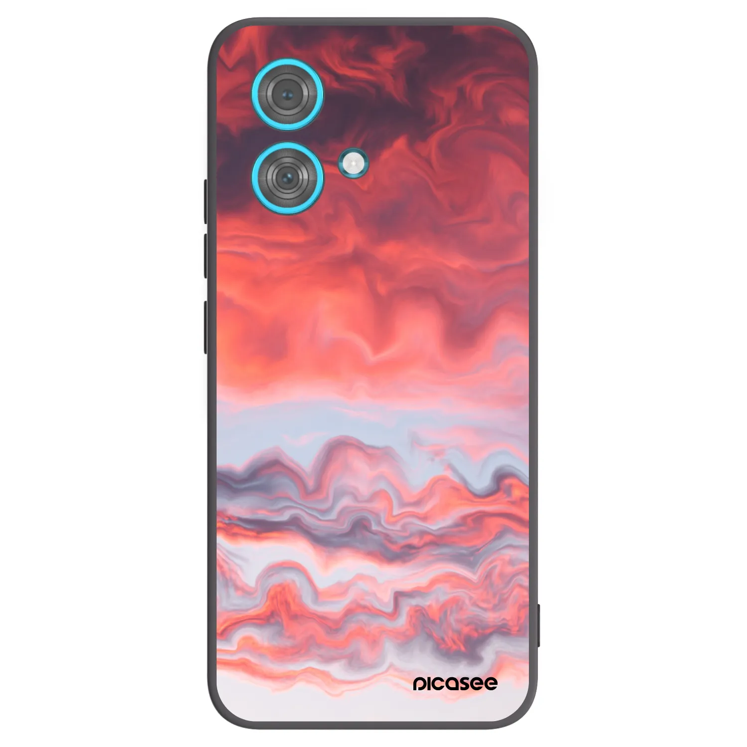 Picasee silikonový černý obal pro Motorola Edge 40 Neo - Sunset