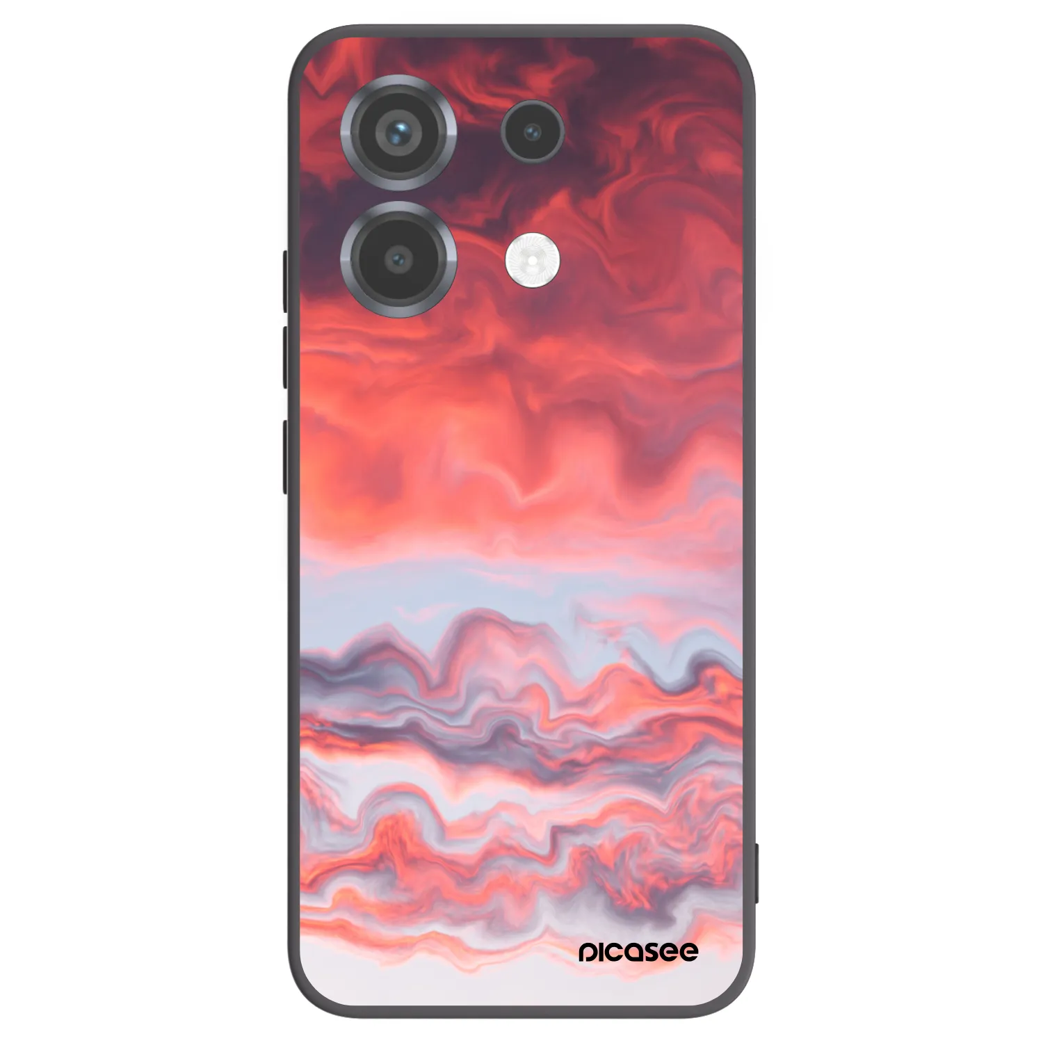 Picasee silikonový černý obal pro Xiaomi Poco X6 - Sunset
