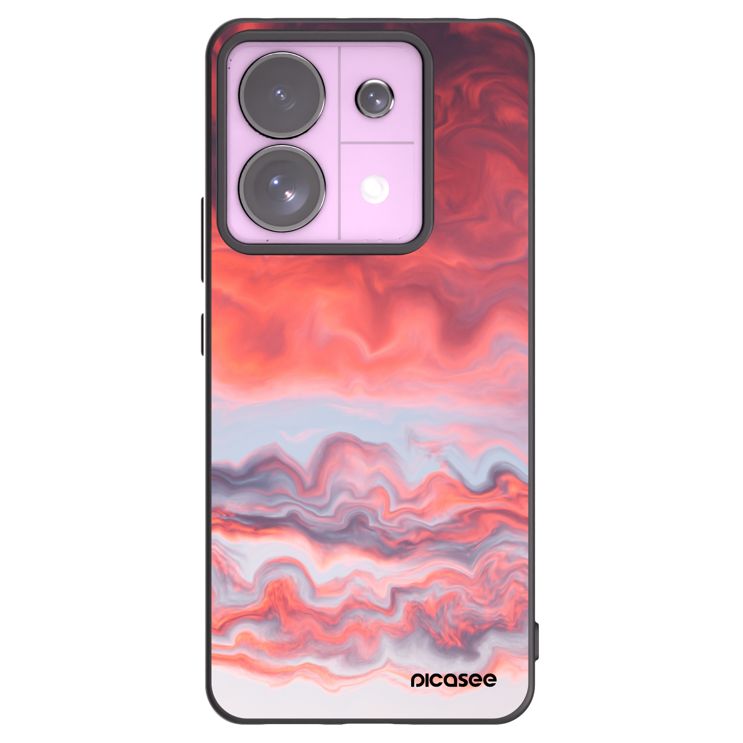 Picasee silikonový černý obal pro Xiaomi Redmi Note 13 Pro 5G - Sunset
