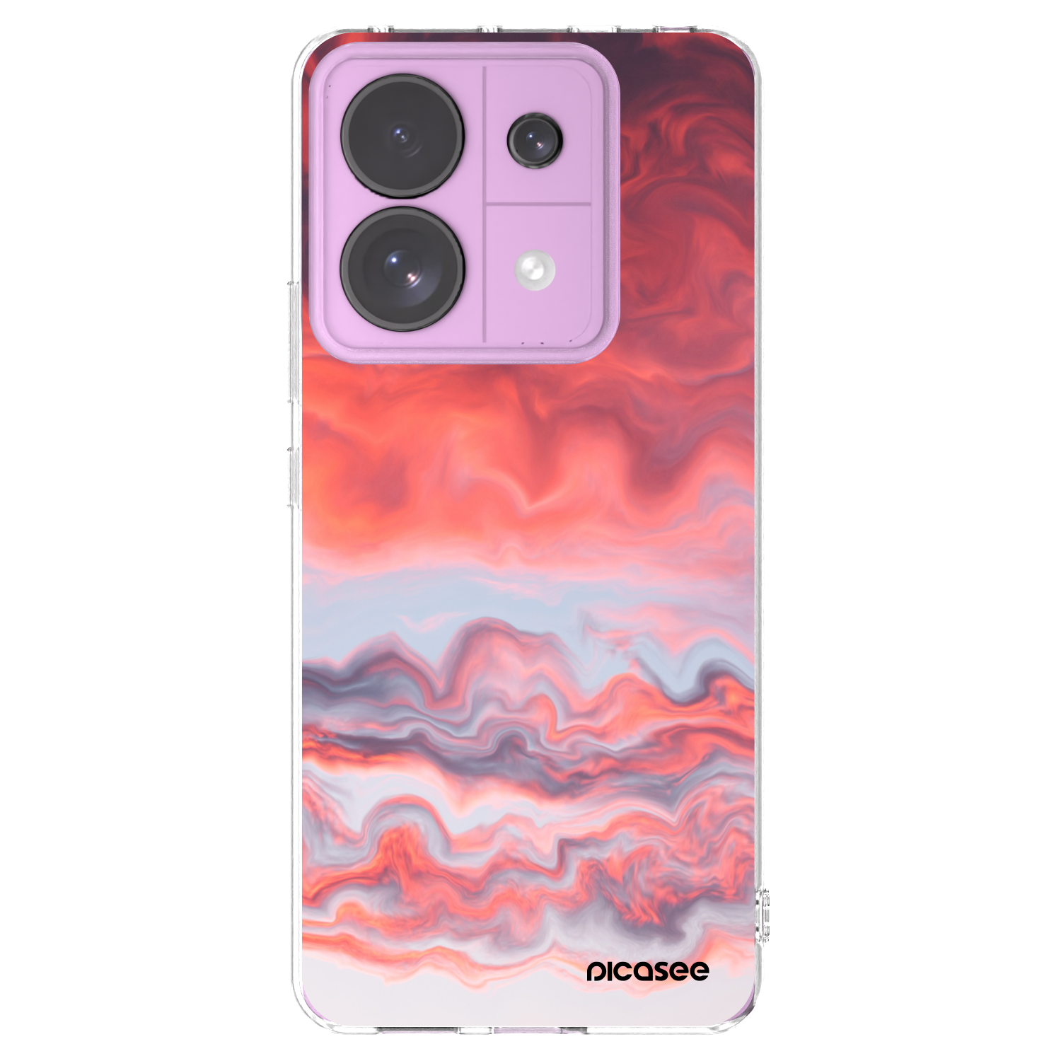Picasee silikonový průhledný obal pro Xiaomi Redmi Note 13 Pro 5G - Sunset