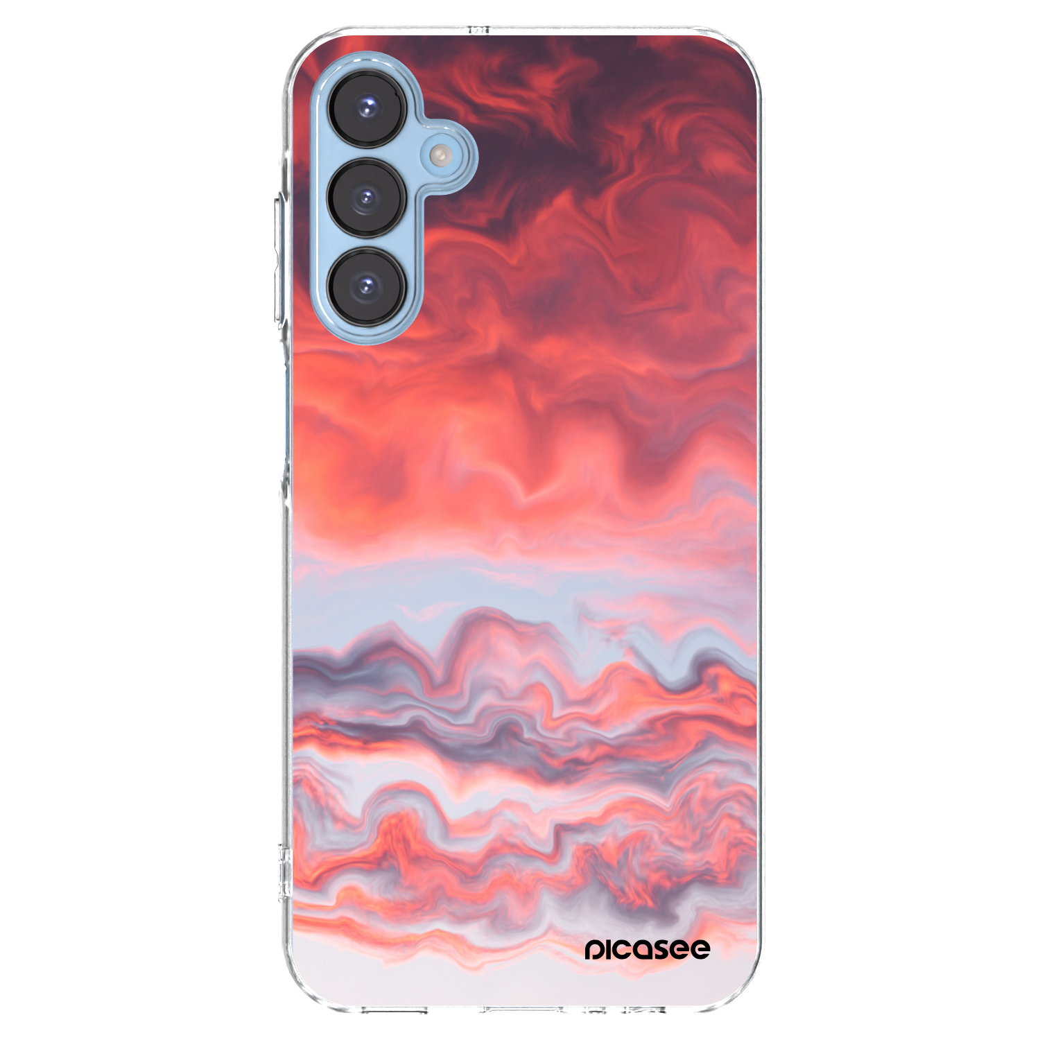 Picasee silikonový průhledný obal pro Samsung Galaxy A15 A156B 5G - Sunset