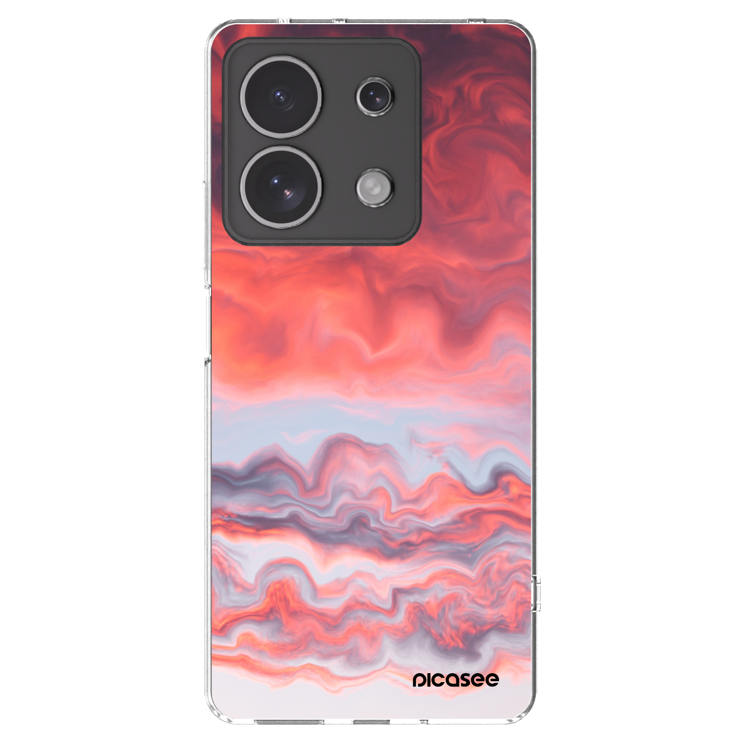 Picasee silikonový průhledný obal pro Xiaomi Redmi Note 13 4G - Sunset