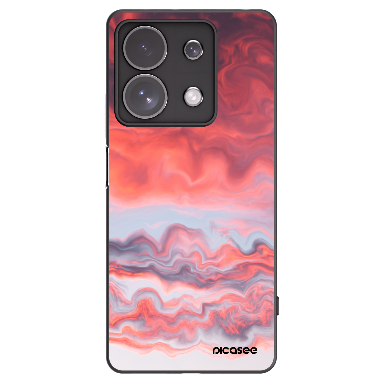 Picasee silikonový černý obal pro Xiaomi Redmi Note 13 Pro 4G - Sunset