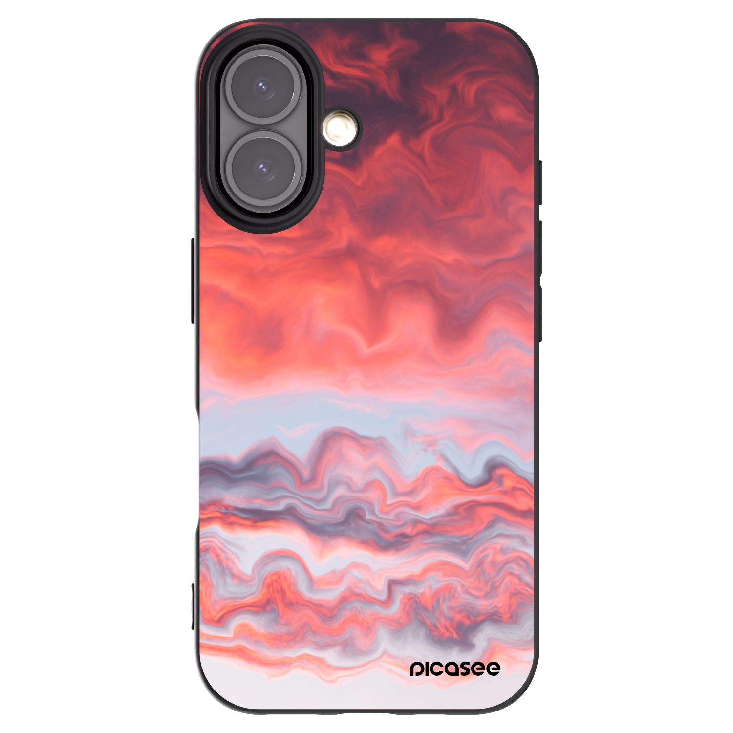 Picasee silikonový černý obal pro Apple iPhone 16 - Sunset