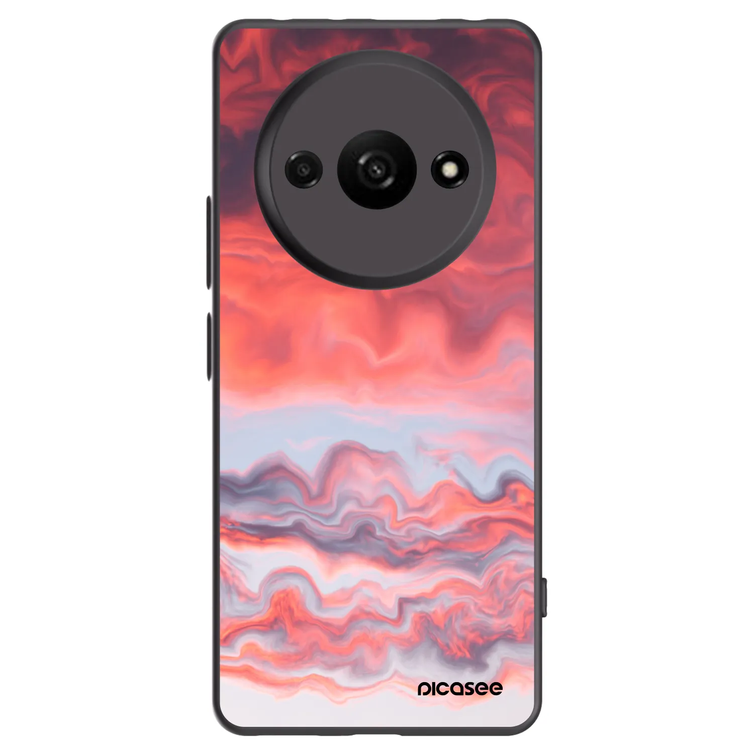 Picasee silikonový černý obal pro Xiaomi Redmi A3 - Sunset