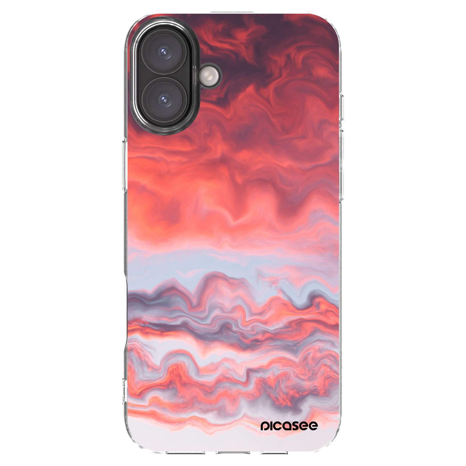 Picasee silikonový průhledný obal pro Apple iPhone 16 Plus - Sunset