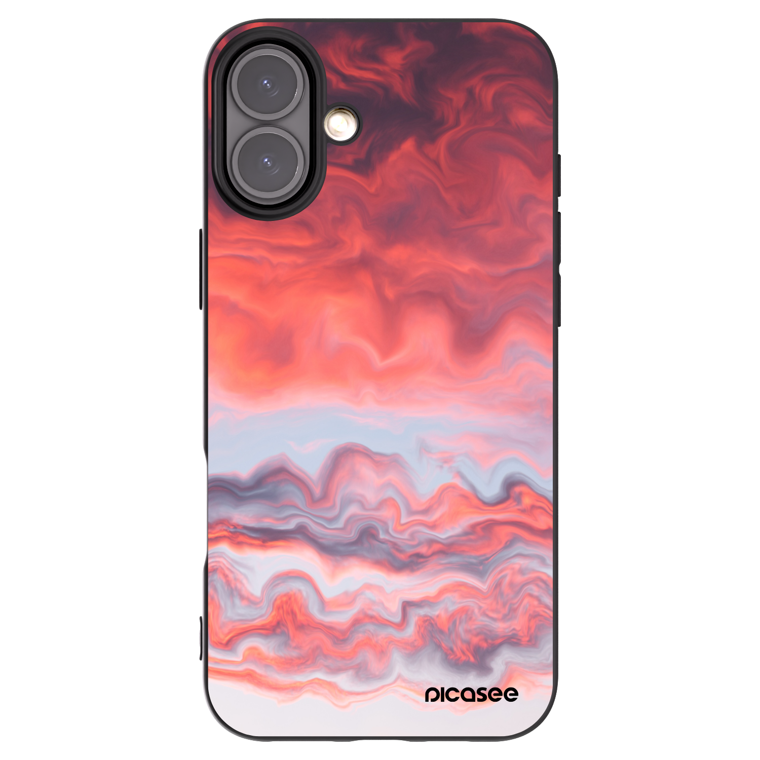 Picasee silikonový černý obal pro Apple iPhone 16 Plus - Sunset