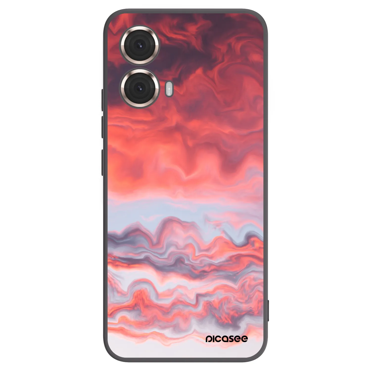 Picasee silikonový černý obal pro Motorola Moto G85 - Sunset