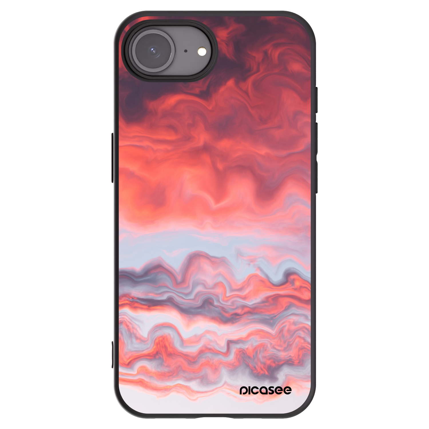 Picasee silikonový černý obal pro Apple iPhone 16e - Sunset