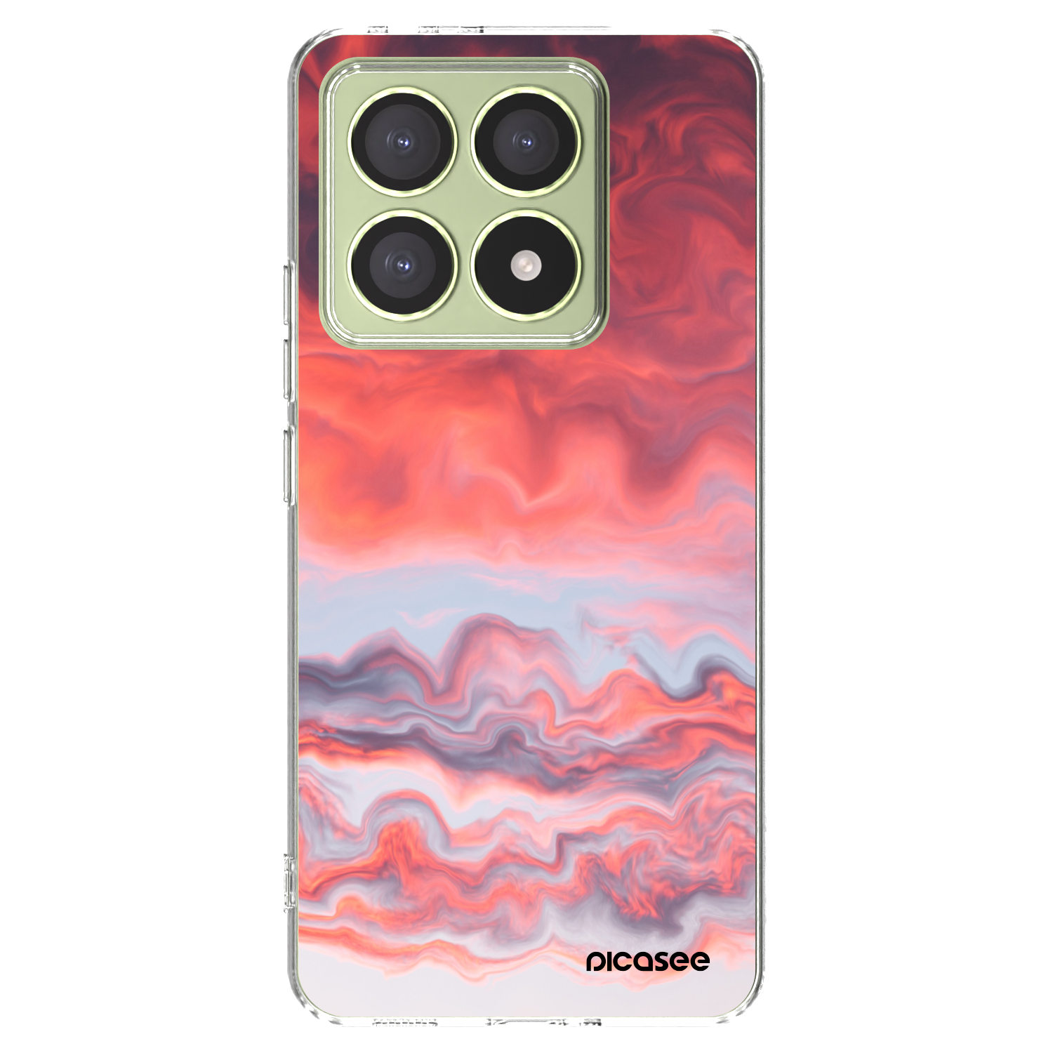 Picasee silikonový průhledný obal pro Xiaomi 14T - Sunset