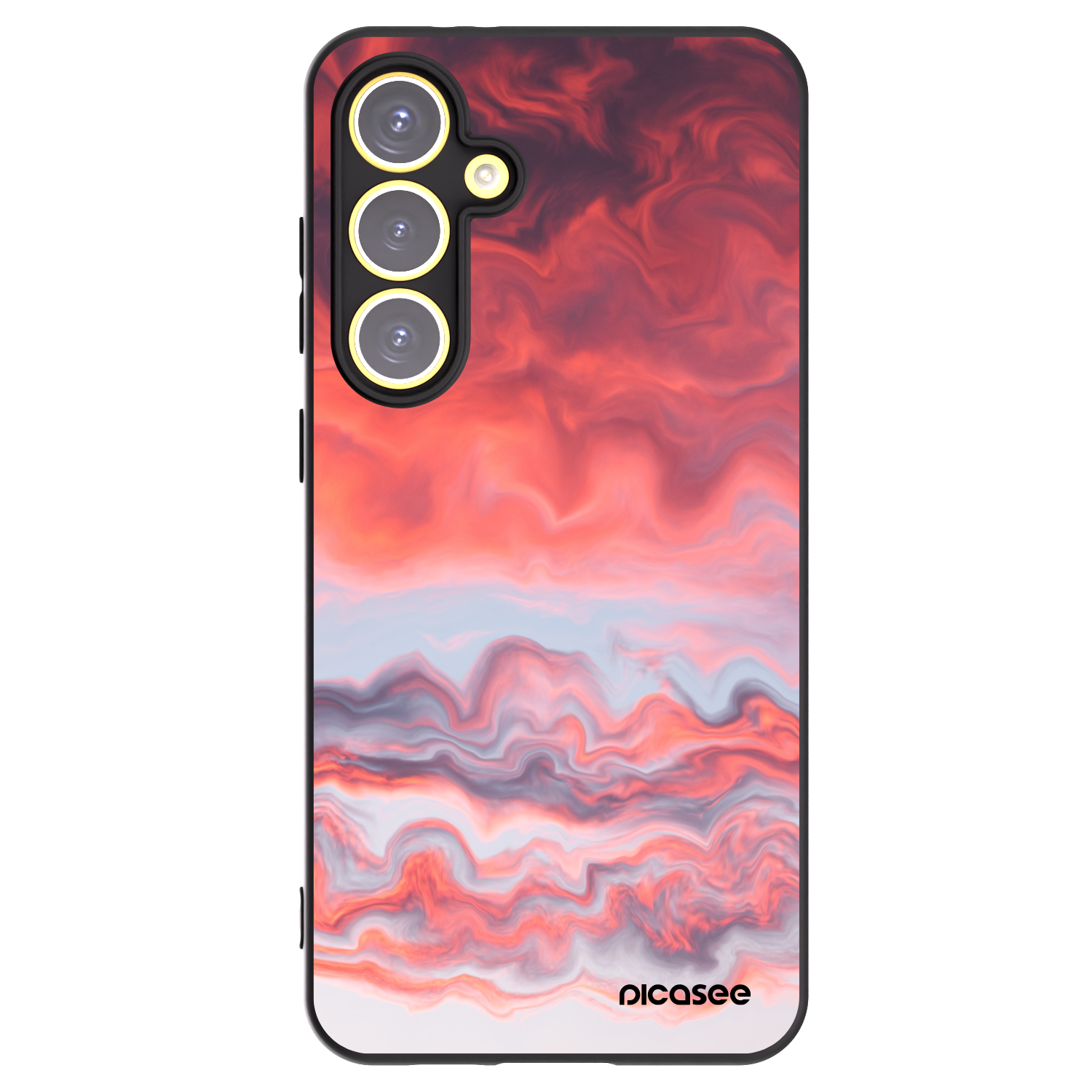 Picasee silikonový černý obal pro Samsung Galaxy S24 FE S721B - Sunset