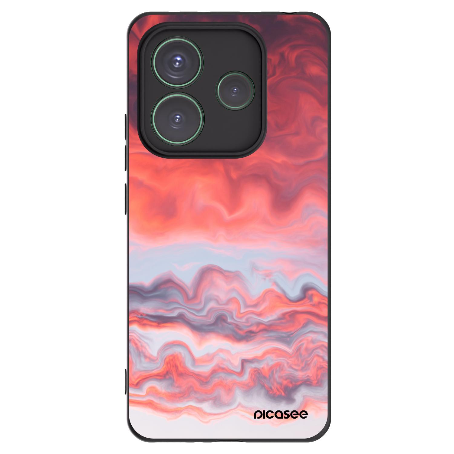 Picasee silikonový černý obal pro Xiaomi Redmi Note 14 5G - Sunset