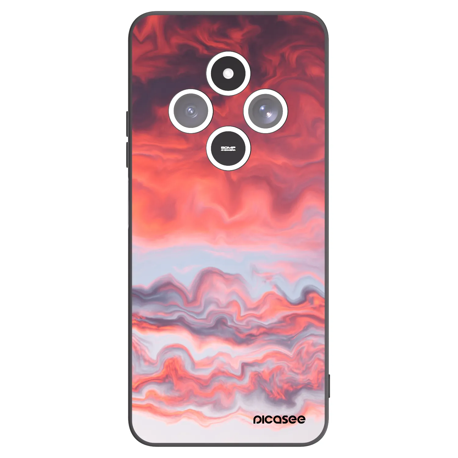Picasee silikonový černý obal pro Xiaomi Redmi 14C - Sunset