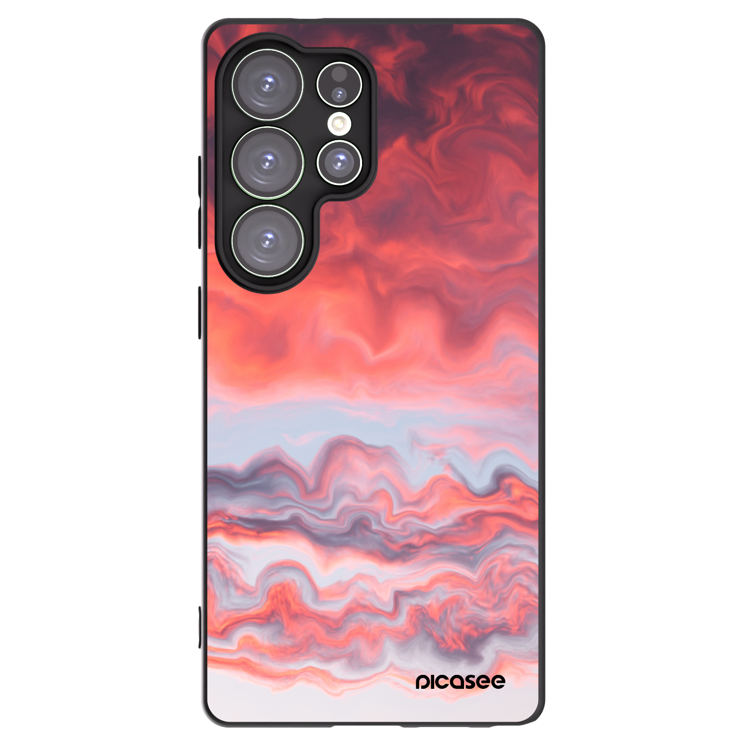 Picasee silikonový černý obal pro Samsung Galaxy S25 Ultra 5G - Sunset