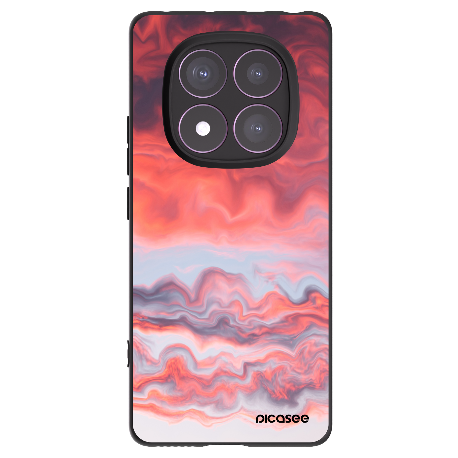 Picasee silikonový černý obal pro Xiaomi Redmi Note 14 Pro 4G - Sunset