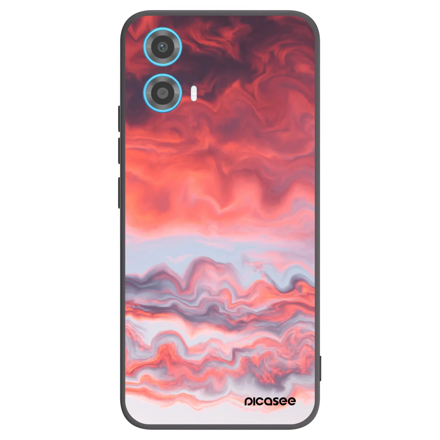 Picasee silikonový černý obal pro Motorola Moto G34 5G - Sunset