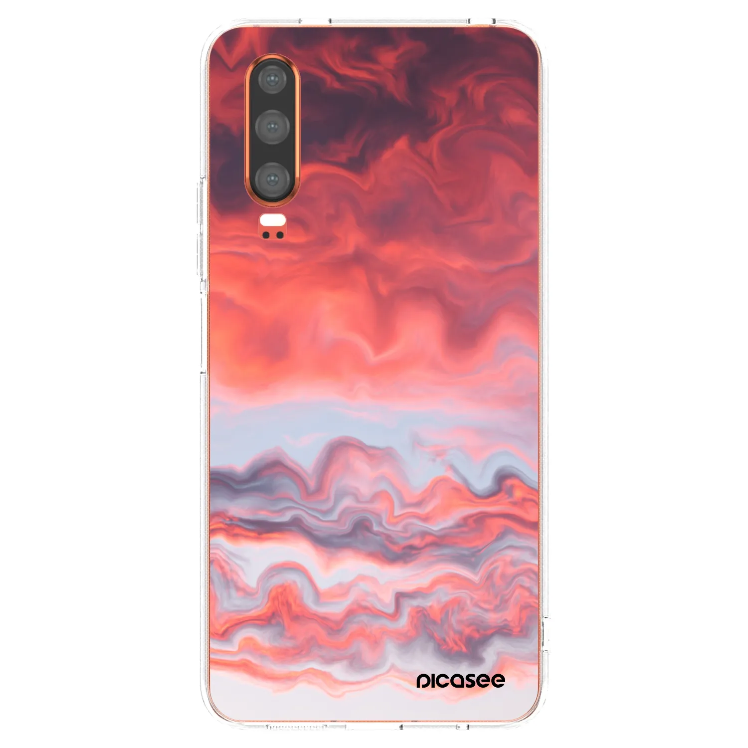 Picasee silikonový průhledný obal pro Huawei P30 - Sunset