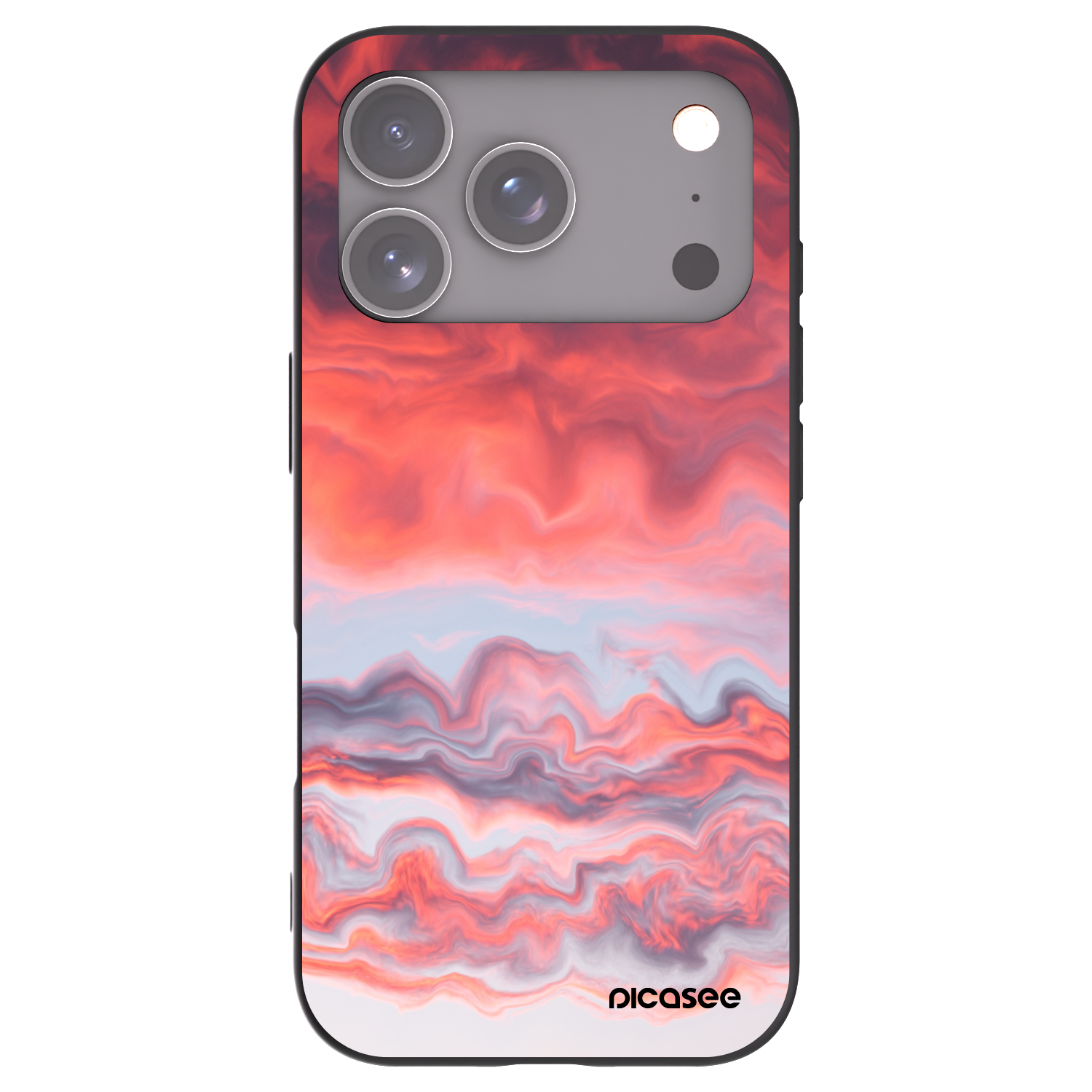 Picasee silikonový černý obal pro Apple iPhone 17 Pro - Sunset