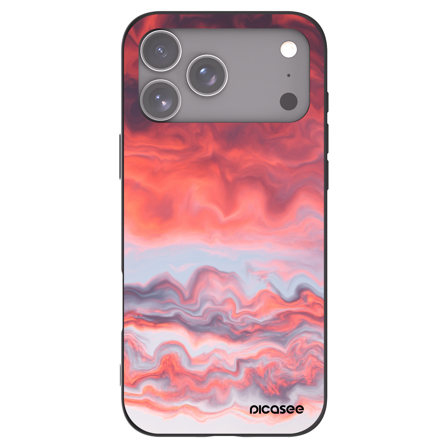 Picasee silikonový černý obal pro Apple iPhone 17 Pro Max - Sunset