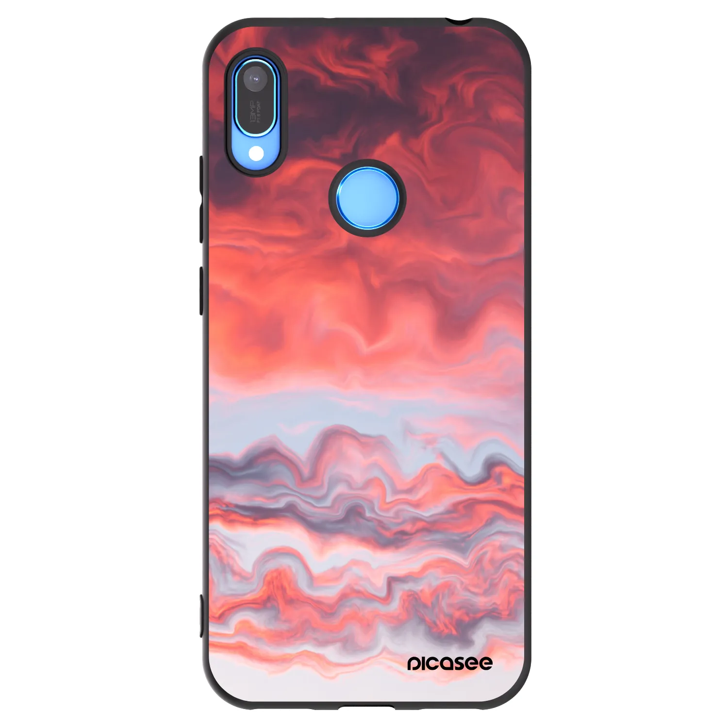 Picasee silikonový černý obal pro Huawei Y6 2019 - Sunset