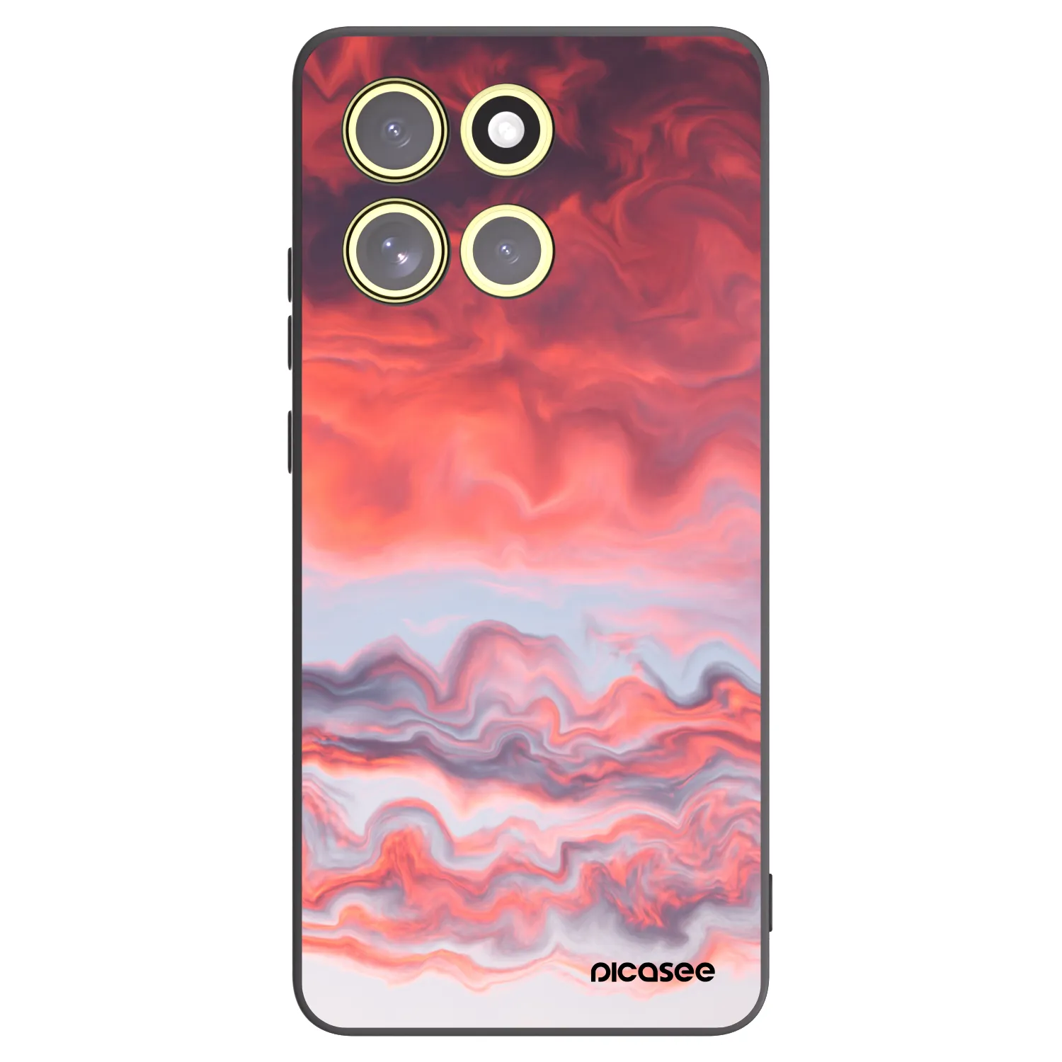 Picasee silikonový černý obal pro Motorola Moto G86 5G - Sunset