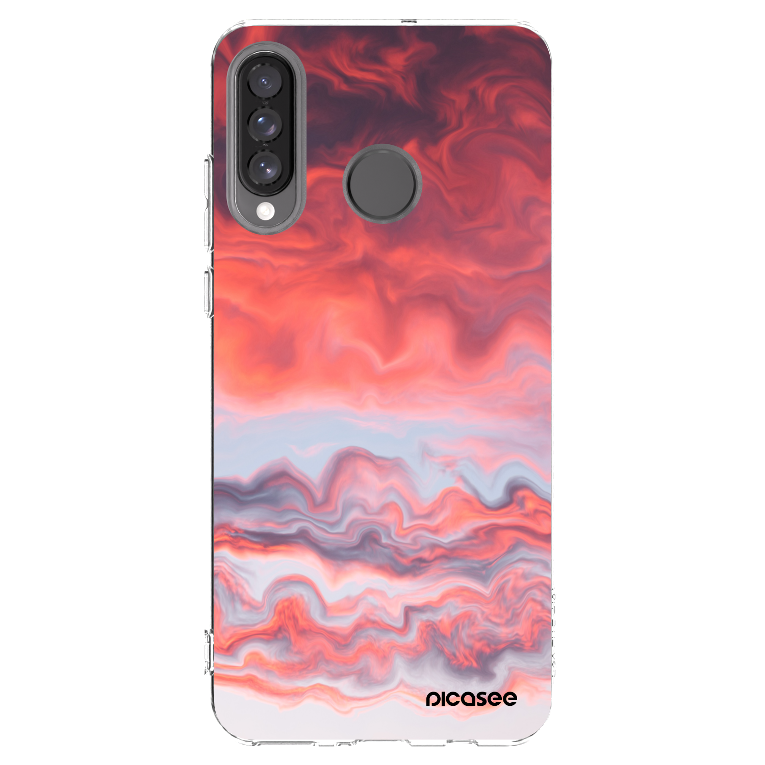 Picasee silikonový průhledný obal pro Huawei P30 Lite - Sunset