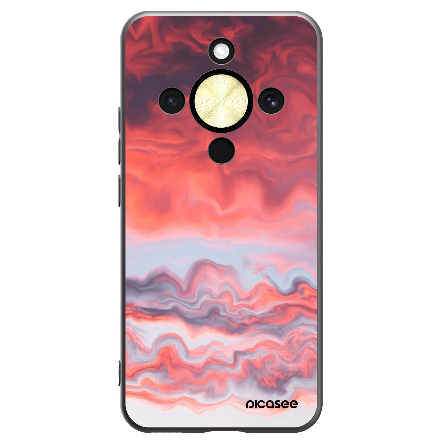 Picasee silikonový černý obal pro Honor Magic8 Lite 5G - Sunset
