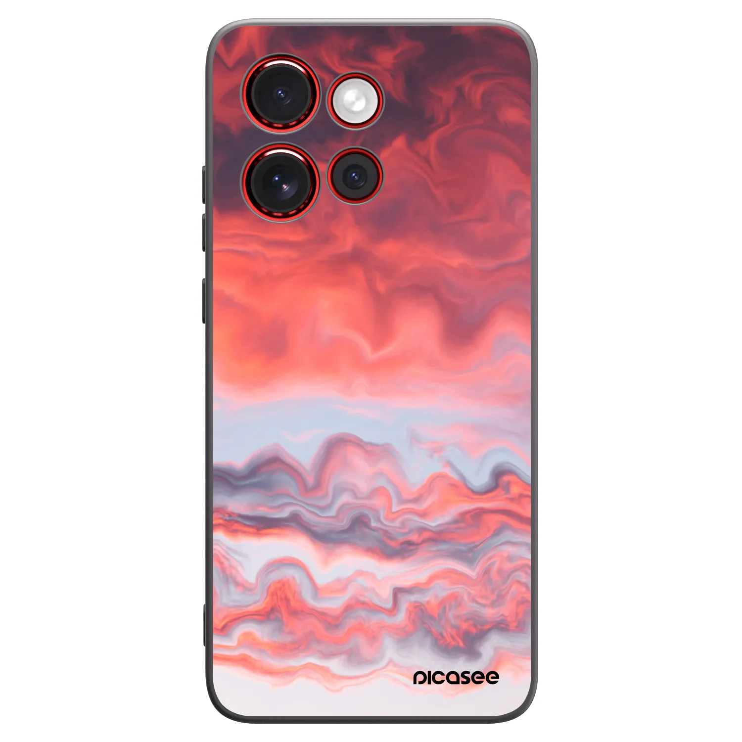 Picasee silikonový černý obal pro Motorola Edge 60 Neo 5G - Sunset