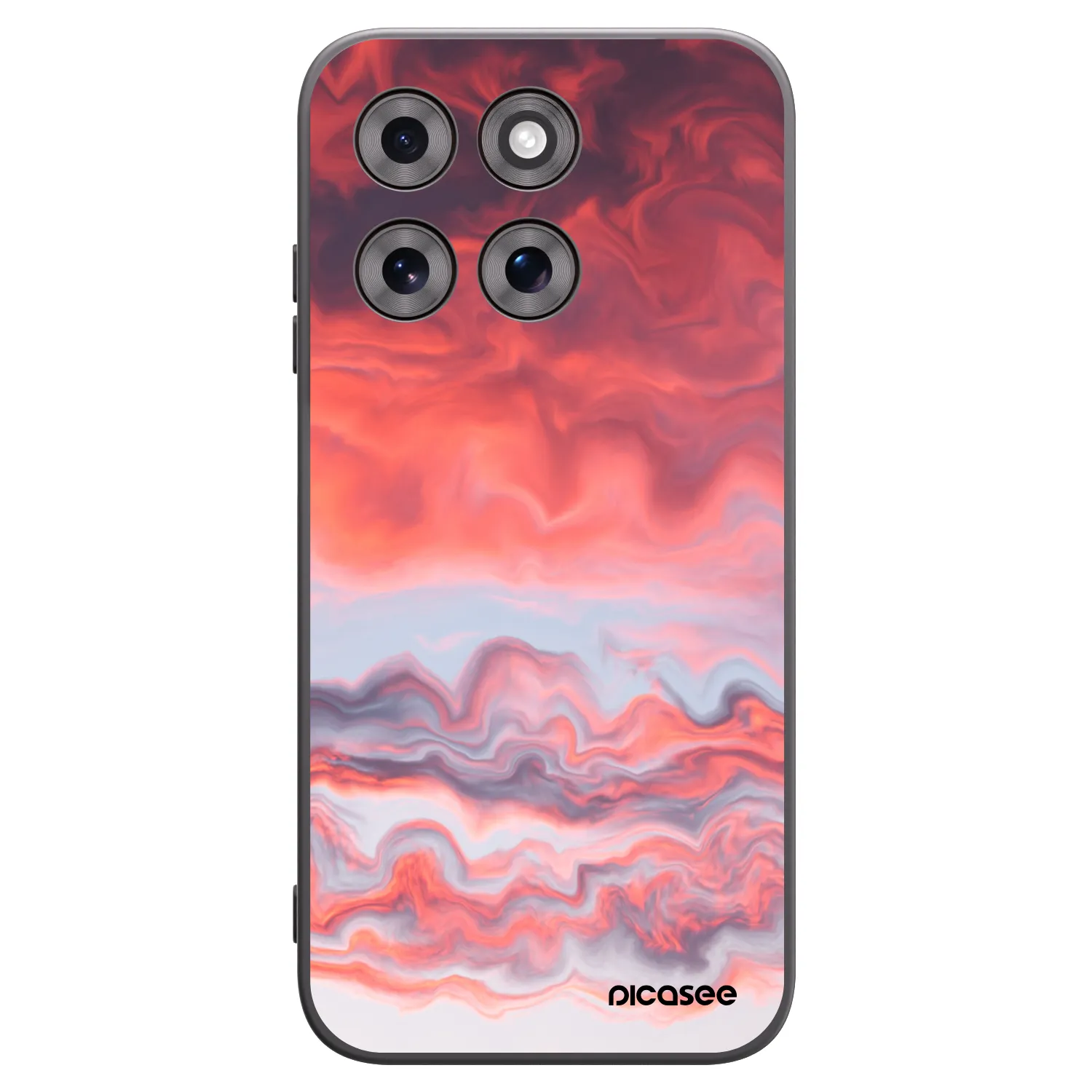 Picasee silikonový černý obal pro Motorola Moto G77 - Sunset