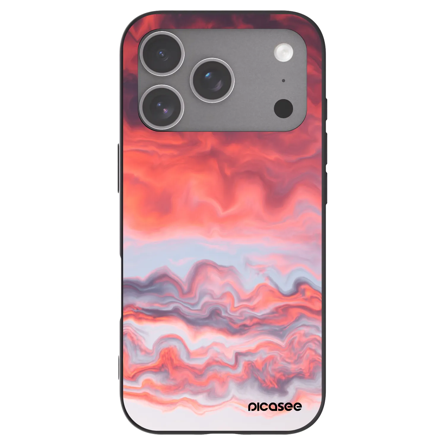 Picasee silikonový černý obal pro Apple iPhone 18 Pro - Sunset
