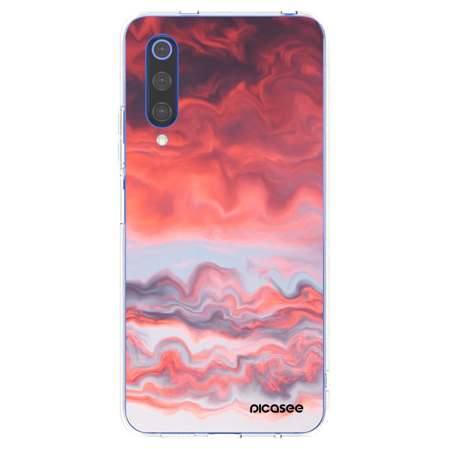 Picasee silikonový průhledný obal pro Xiaomi Mi 9 SE - Sunset