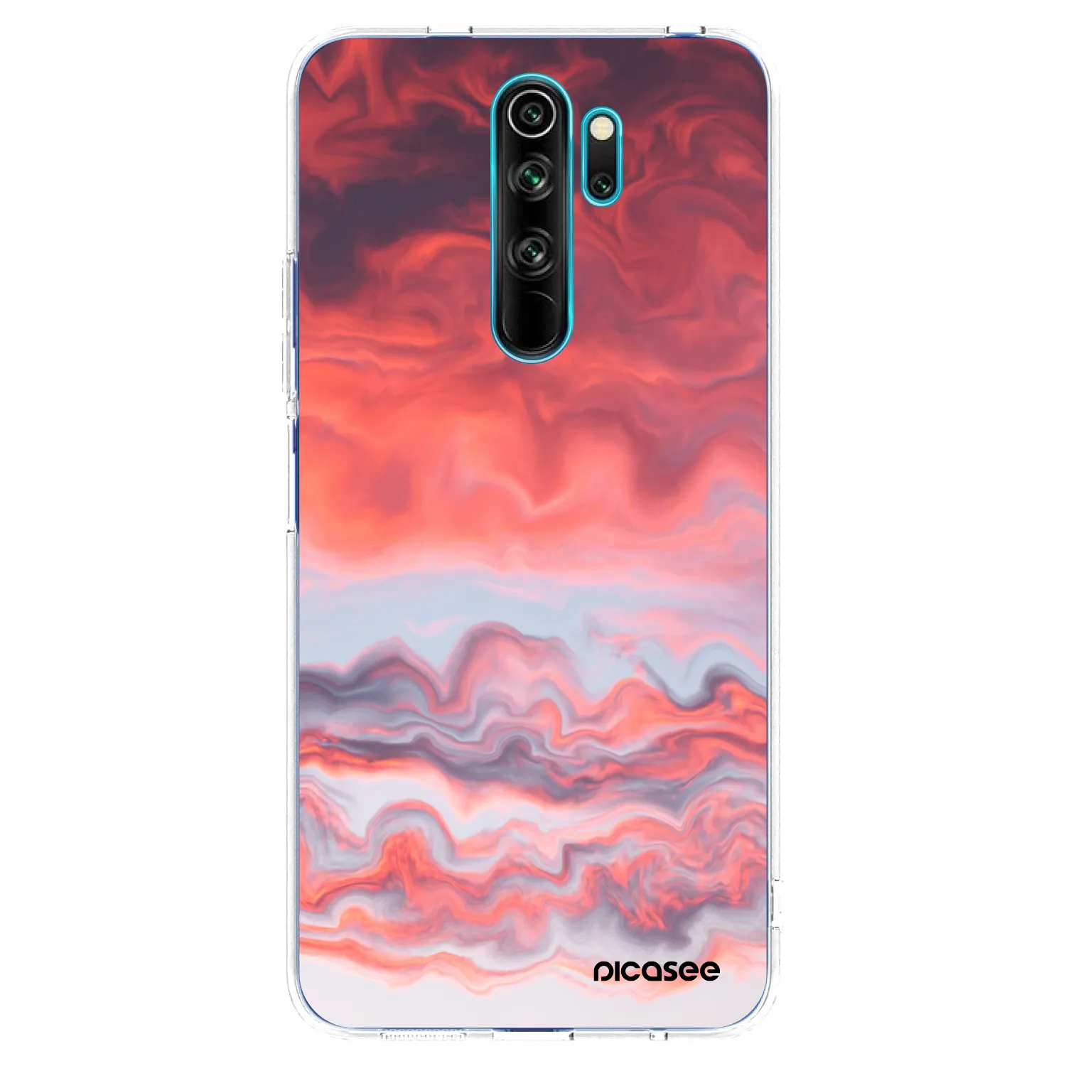 Picasee silikonový průhledný obal pro Xiaomi Redmi Note 8 Pro - Sunset