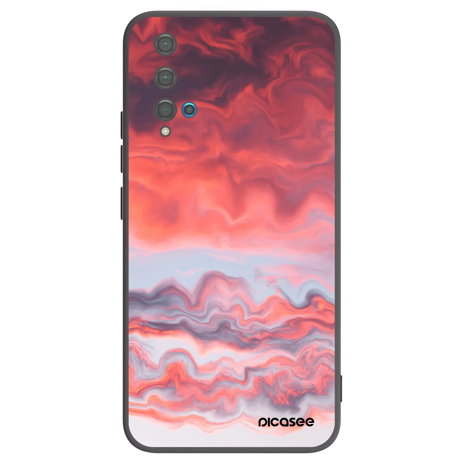 Picasee silikonový černý obal pro Huawei Nova 5T - Sunset