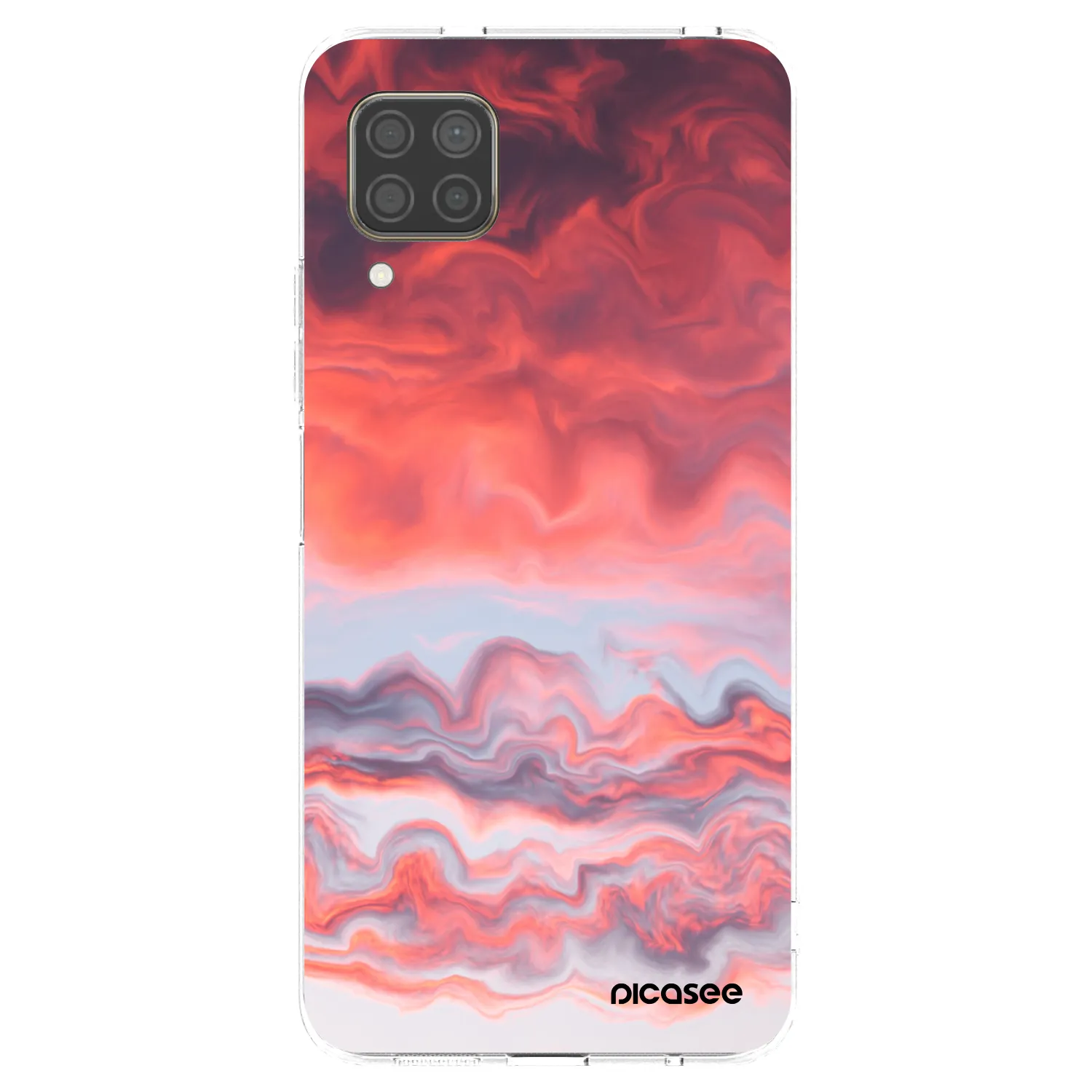 Picasee silikonový průhledný obal pro Huawei P40 Lite - Sunset