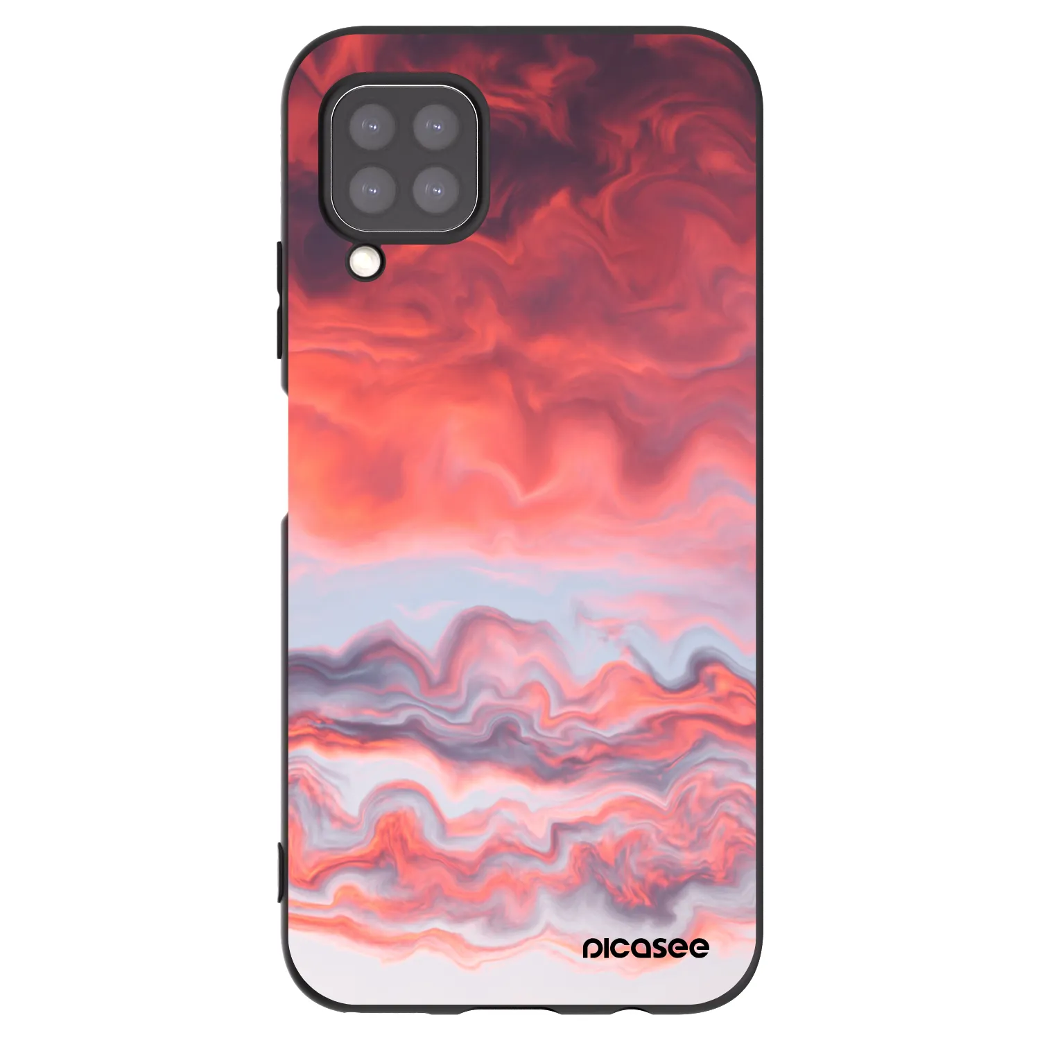 Picasee silikonový černý obal pro Huawei P40 Lite - Sunset