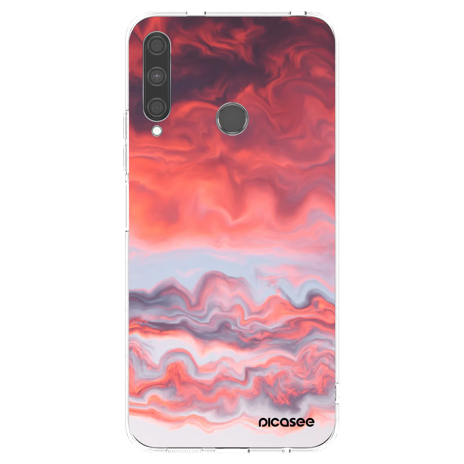 Picasee silikonový průhledný obal pro Huawei P40 Lite E - Sunset