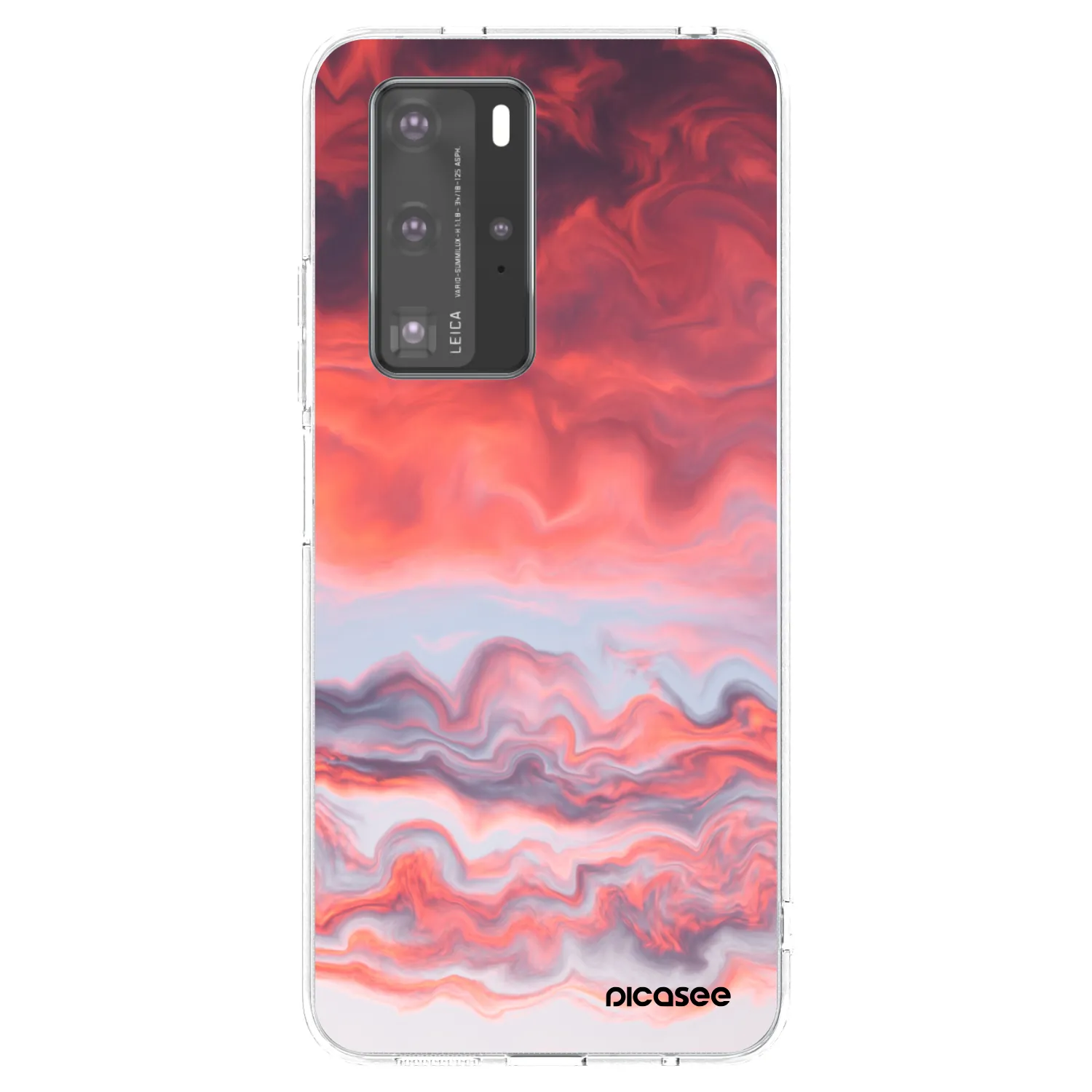 Picasee silikonový průhledný obal pro Huawei P40 Pro - Sunset