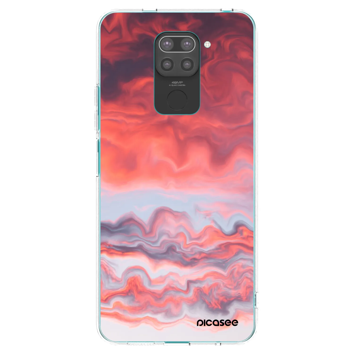 Picasee silikonový černý obal pro Xiaomi Redmi Note 9 - Sunset