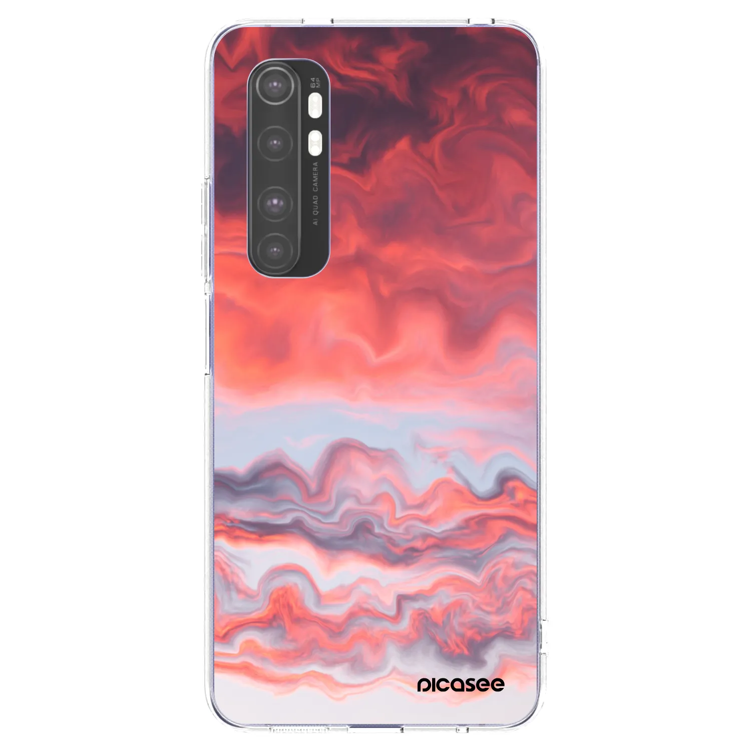Picasee silikonový průhledný obal pro Xiaomi Mi Note 10 Lite - Sunset
