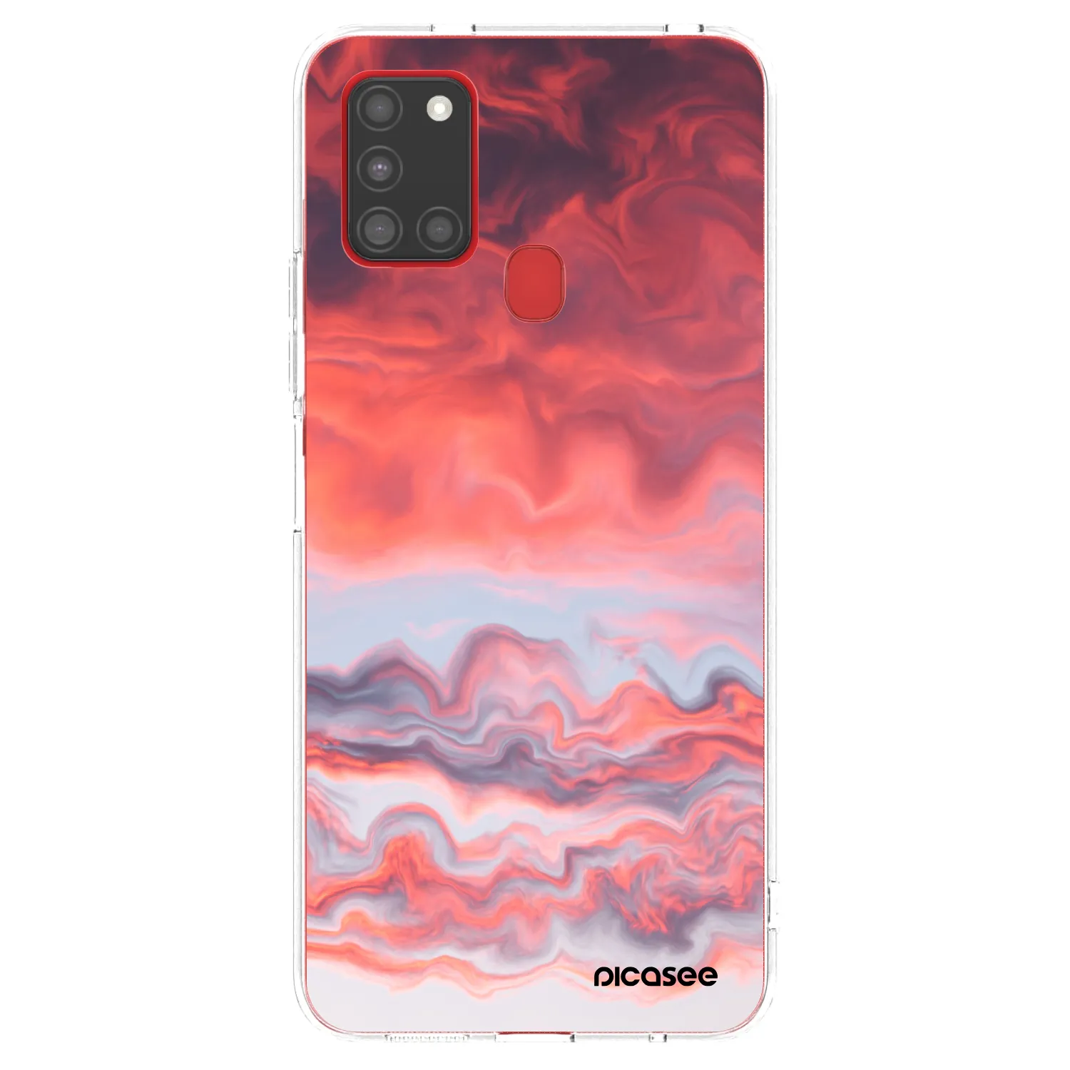 Picasee silikonový průhledný obal pro Samsung Galaxy A21s - Sunset