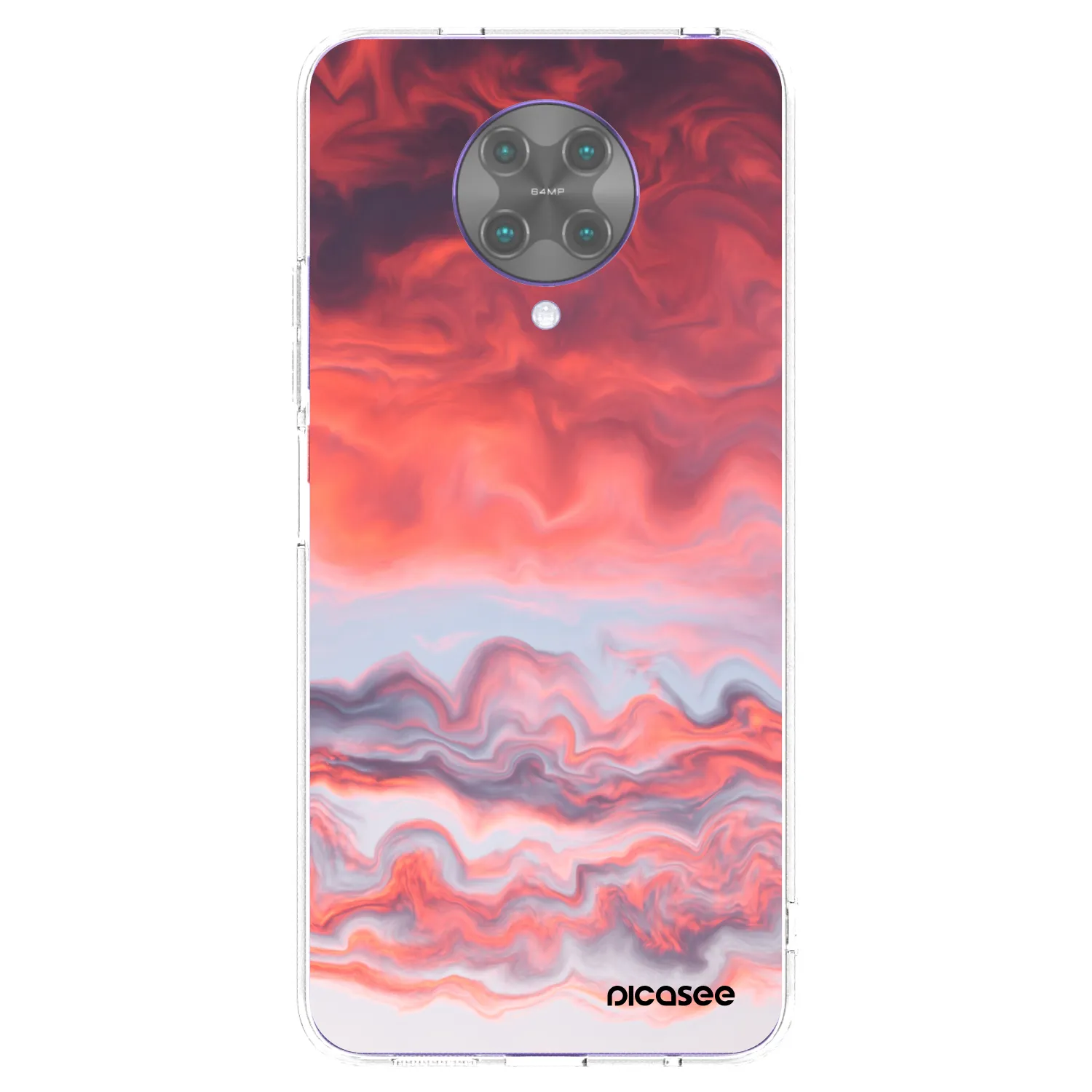 Picasee silikonový průhledný obal pro Xiaomi Poco F2 Pro - Sunset